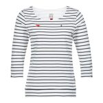 camiseta musto marine stripe para mujer